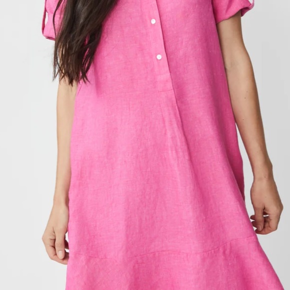 J. McLaughlin Vibrant Pink Midi Dress - Picture 3 of 5